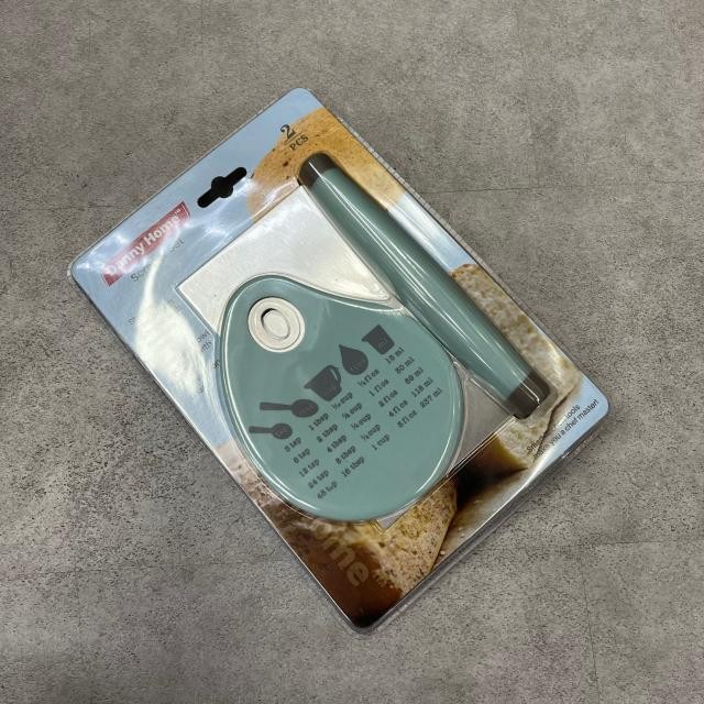 Set de 2 raspadores de cocina de acero, silicona y plástico