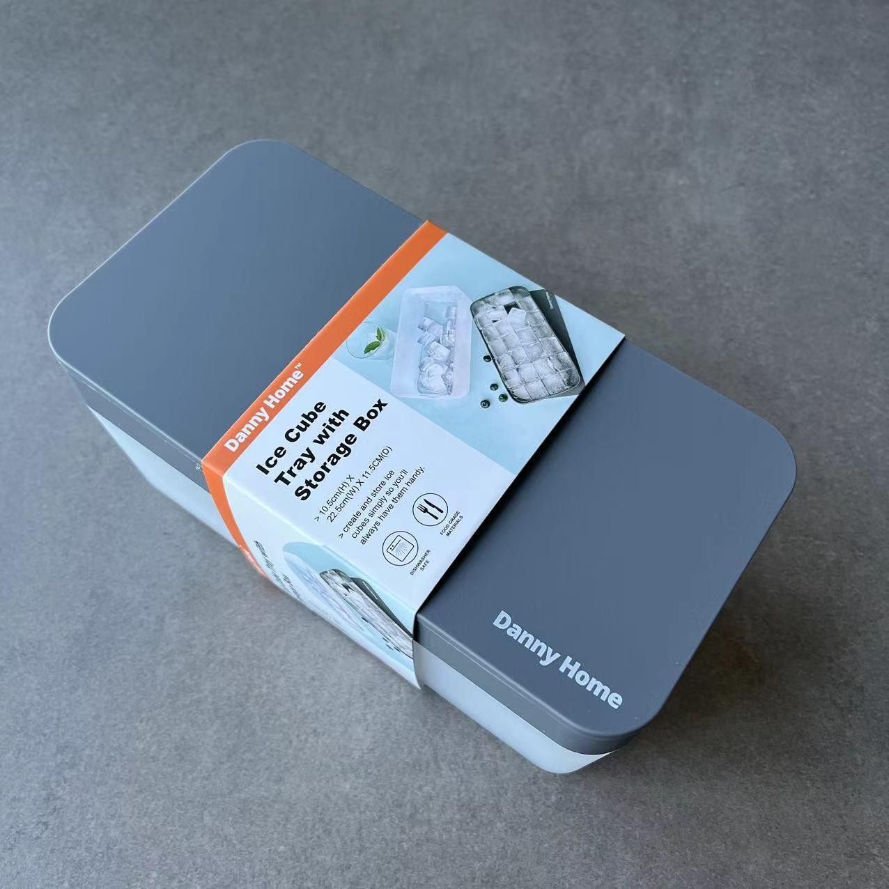 Cubetera con caja de almacenamiento de 22,5 x 11,5 x 10,5 cm