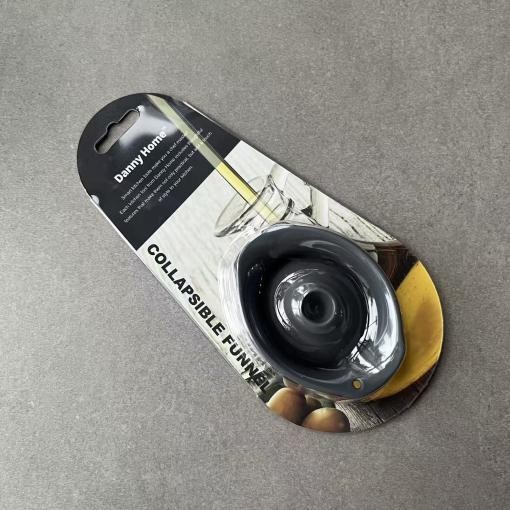 Embudo plegable de silicona de 7 x 9,5 x 3 cm
