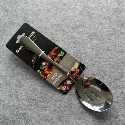 Cuchara ranurada para servir de acero inoxidable