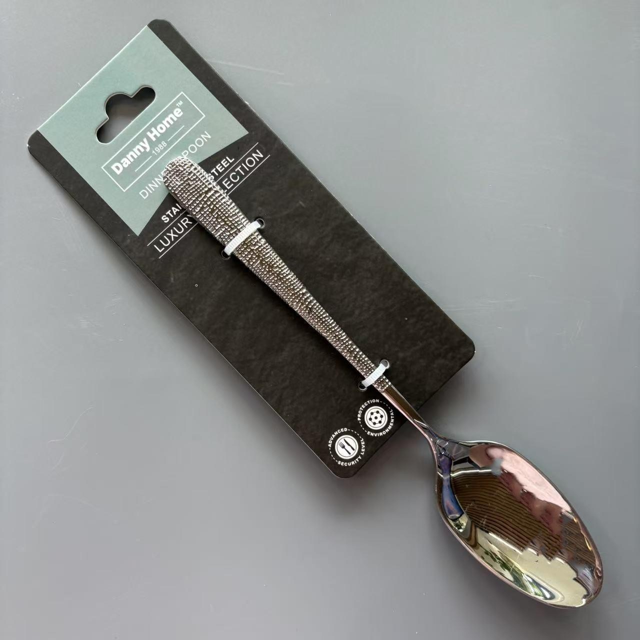 Cuchara de mesa de acero inoxidable 430 de 21,3 x 3,9 cm