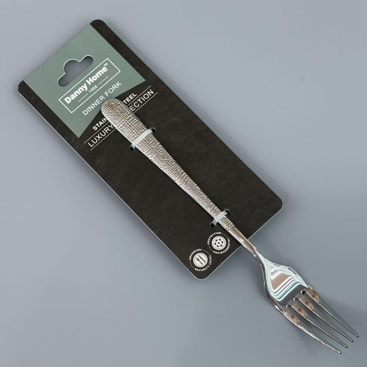 Tenedor de mesa de acero inoxidable 430 de 21,3 x 2,7 cm