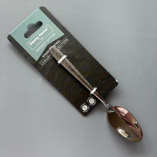 Cuchara de postre de acero inoxidable 430 de 16,6 x 3 cm